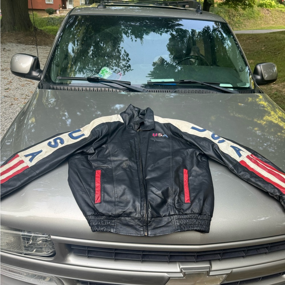 1970s screaming eagle leather jacket